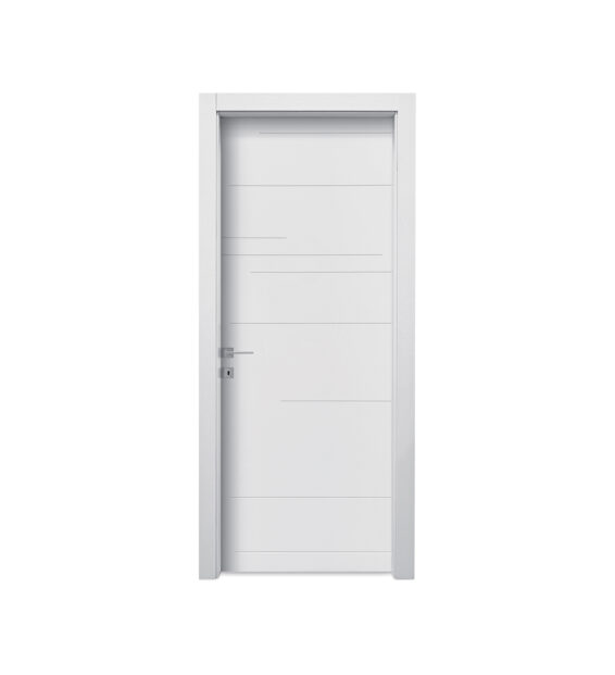 Porta interna "Cross Bianco Laccato" in versione a battente