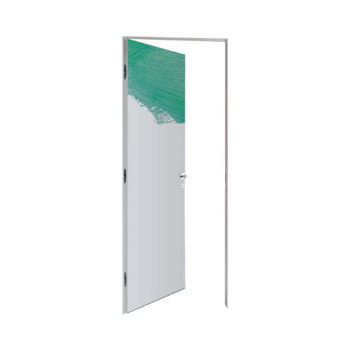 Porta interna "Filomuro EVO Ventuno" con primer in colore Verde