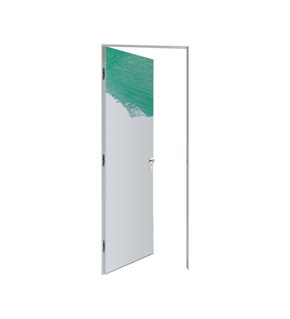Porta interna "Filomuro EVO Ventuno" con primer in colore Verde