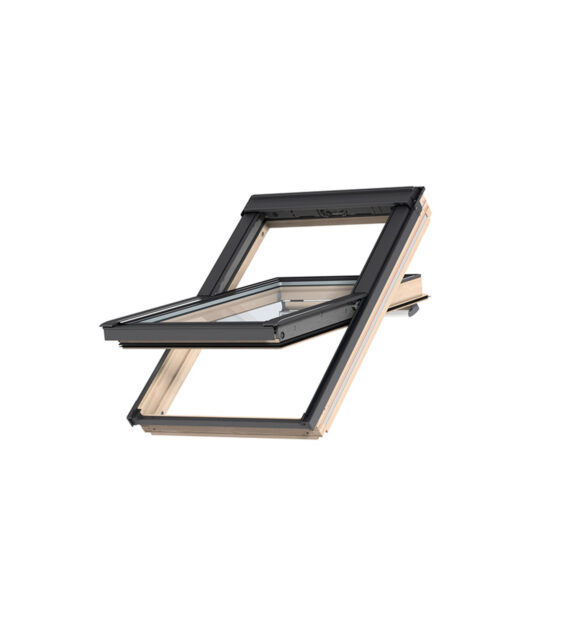 Finestra a bilico manuale "GGL" in legno di pino naturale e alluminio by VELUX