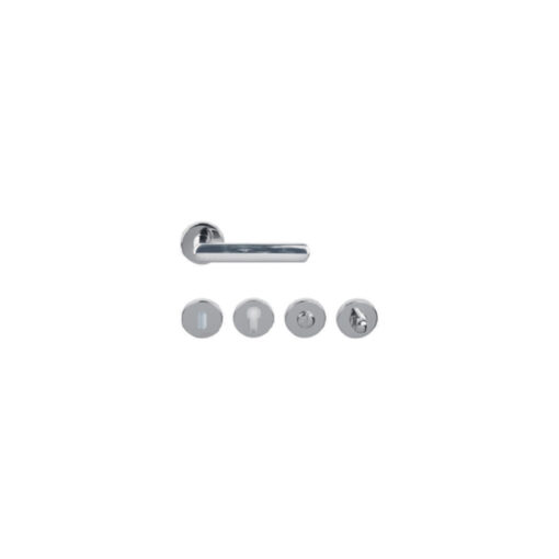 Kit maniglieria "Doe" per porta a battente in colore Cromo lucido