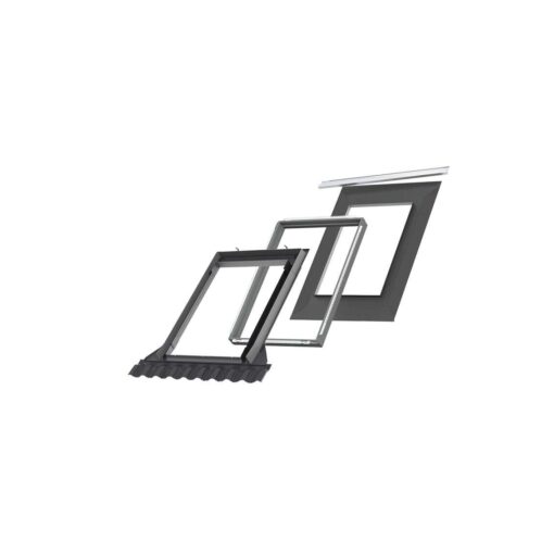 VELUX® EDW - Raccordo con collare impermeabilizzante BFX e cornice BDX